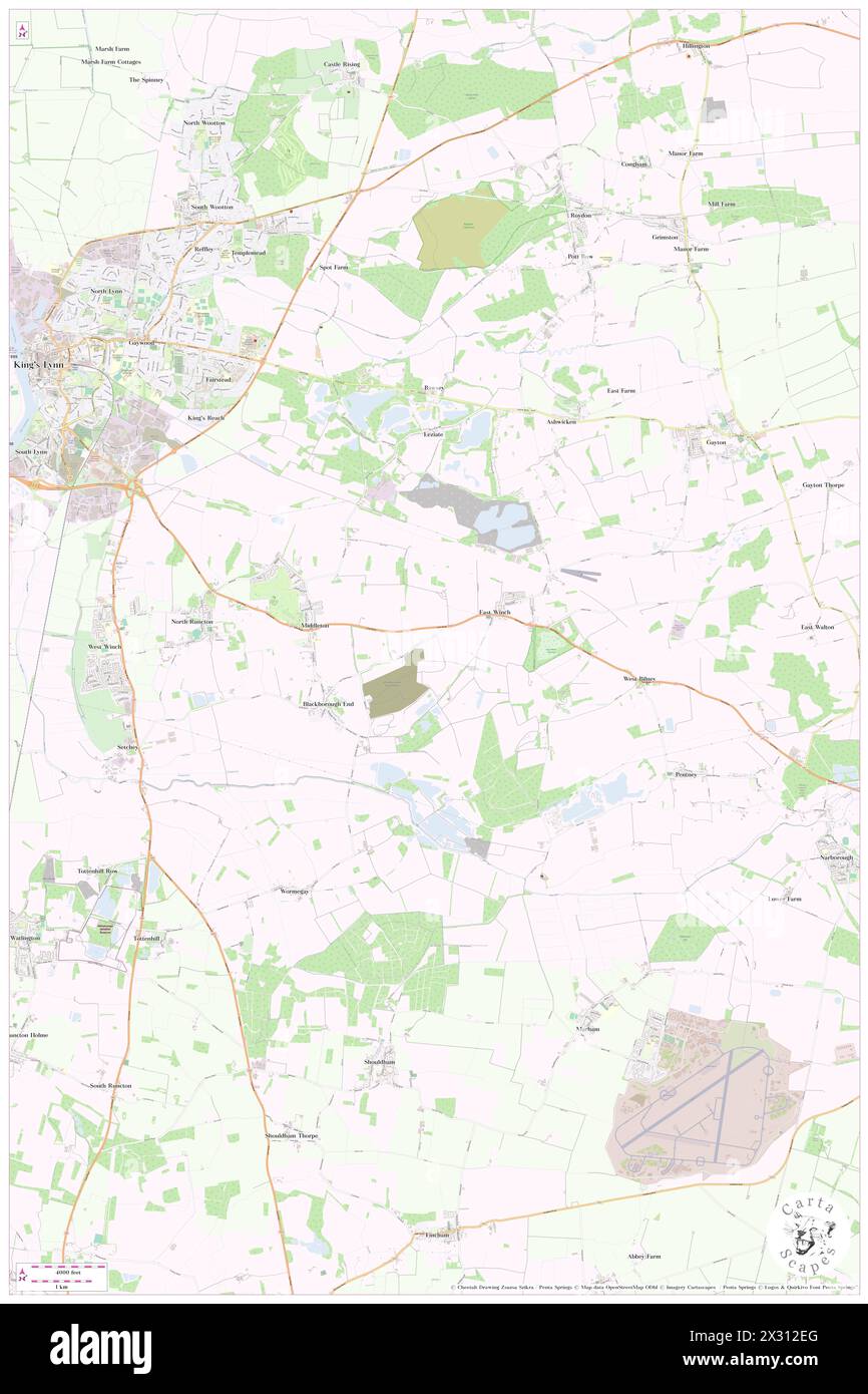 Map of kings lynn hi-res stock photography and images - Alamy