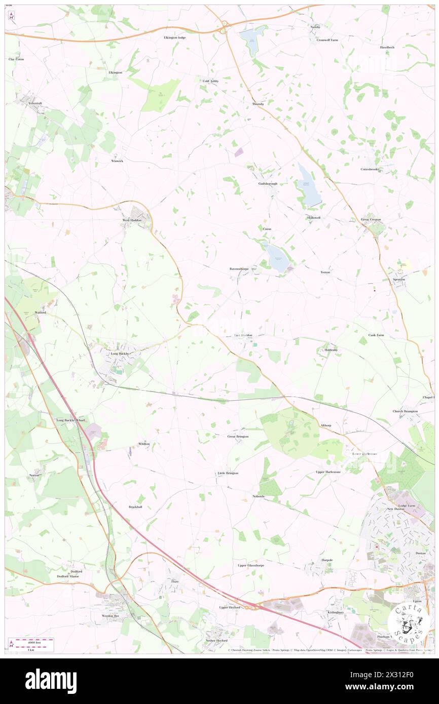 Daventry District, Northamptonshire, GB, United Kingdom, England, N 52 18' 35'', S 1 2' 1'', map