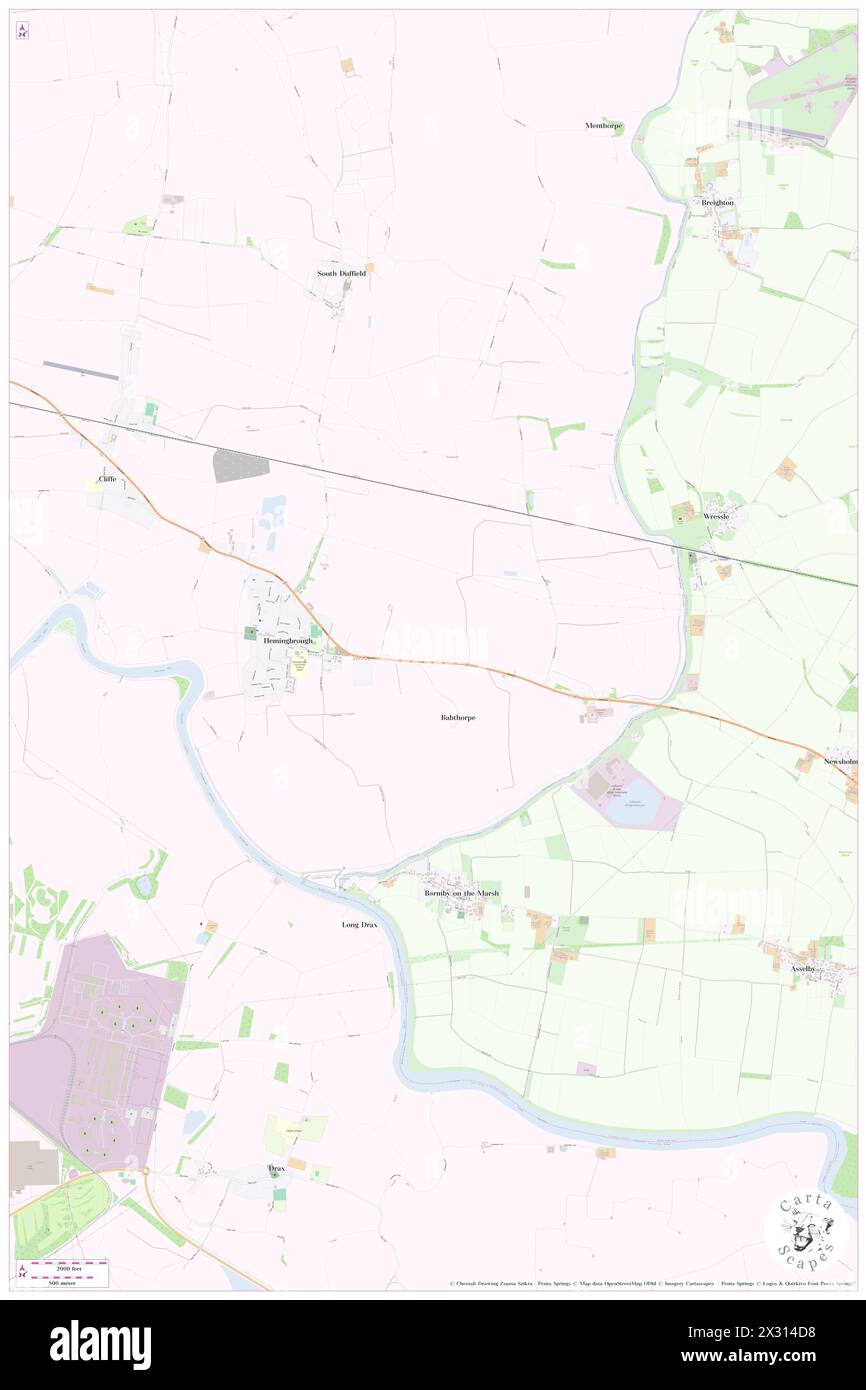 Hemingbrough, North Yorkshire, GB, United Kingdom, England, N 53 45' 58'', S 0 57' 29'', map, Cartascapes Map published in 2024. Explore Cartascapes, a map revealing Earth's diverse landscapes, cultures, and ecosystems. Journey through time and space, discovering the interconnectedness of our planet's past, present, and future. Stock Photo