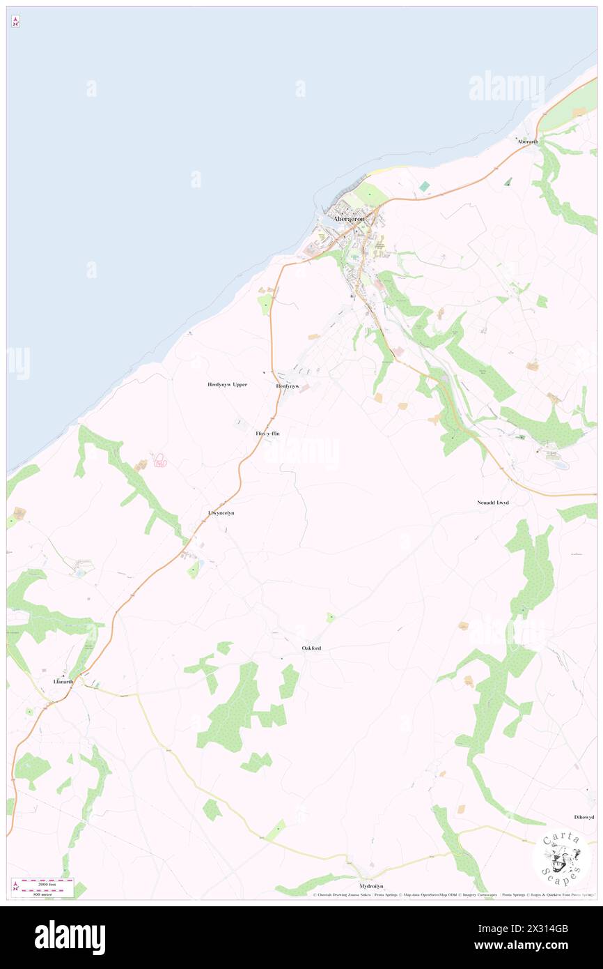 Henfynyw, County of Ceredigion, GB, United Kingdom, Wales, N 52 13' 7'', S 4 16' 4'', map, Cartascapes Map published in 2024. Explore Cartascapes, a map revealing Earth's diverse landscapes, cultures, and ecosystems. Journey through time and space, discovering the interconnectedness of our planet's past, present, and future. Stock Photo