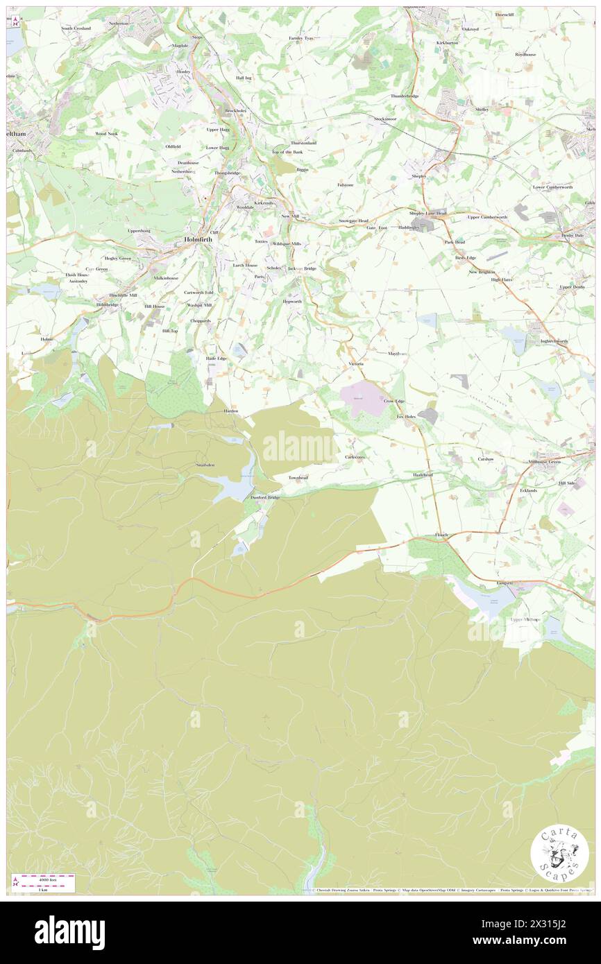 Dunford, Barnsley, GB, United Kingdom, England, N 53 31' 38'', S 1 45' 6'', map, Cartascapes Map published in 2024. Explore Cartascapes, a map revealing Earth's diverse landscapes, cultures, and ecosystems. Journey through time and space, discovering the interconnectedness of our planet's past, present, and future. Stock Photo