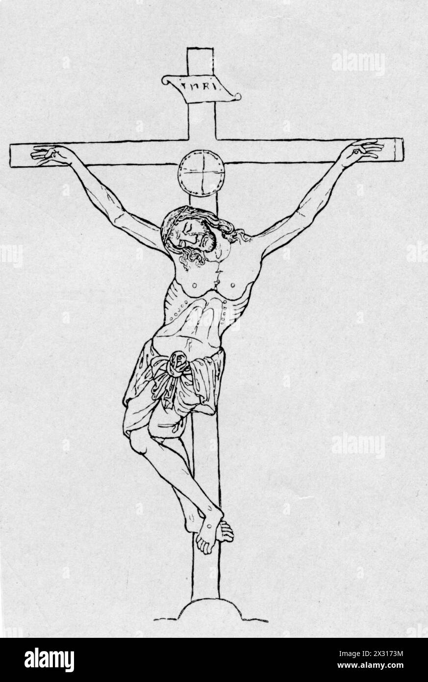 Jesus Christus, probably 4 BC- 30 / 31 AD, Jewish evangelist and founder of a religion, crucifix, ARTIST'S COPYRIGHT HAS NOT TO BE CLEARED Stock Photo