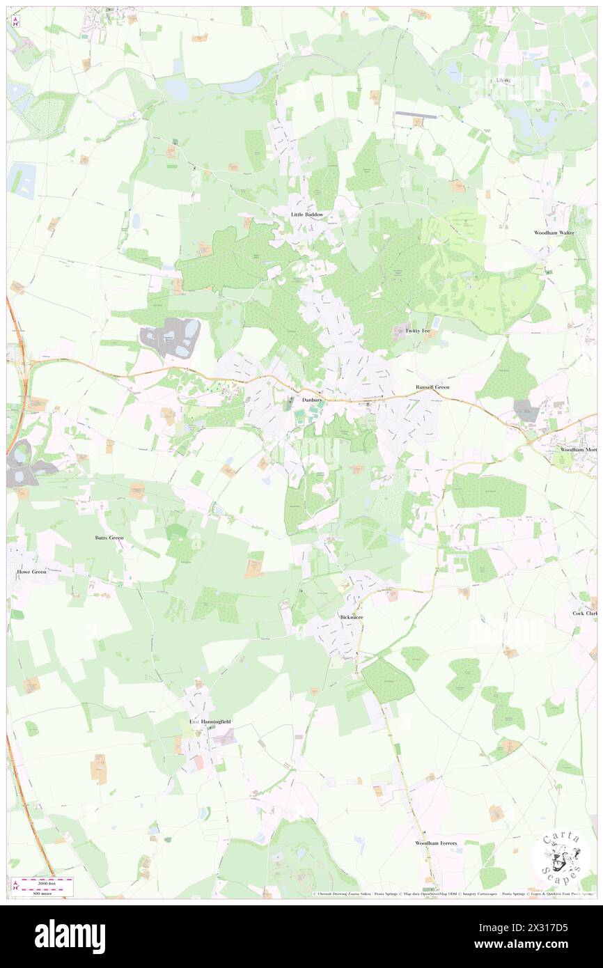 Vintage map of danbury Cut Out Stock Images & Pictures - Alamy