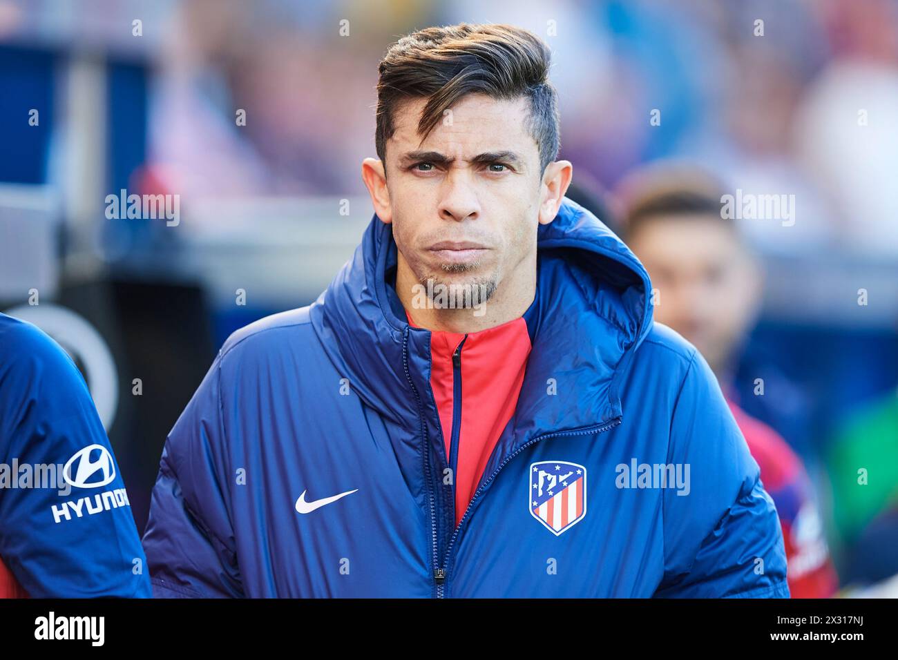 Gabriel Paulista of Atletico de Madrid looks on during the LaLiga EA Sports match between Deportivo Alaves and Atletico de Madrid at Mendizorrotza Sta Stock Photo
