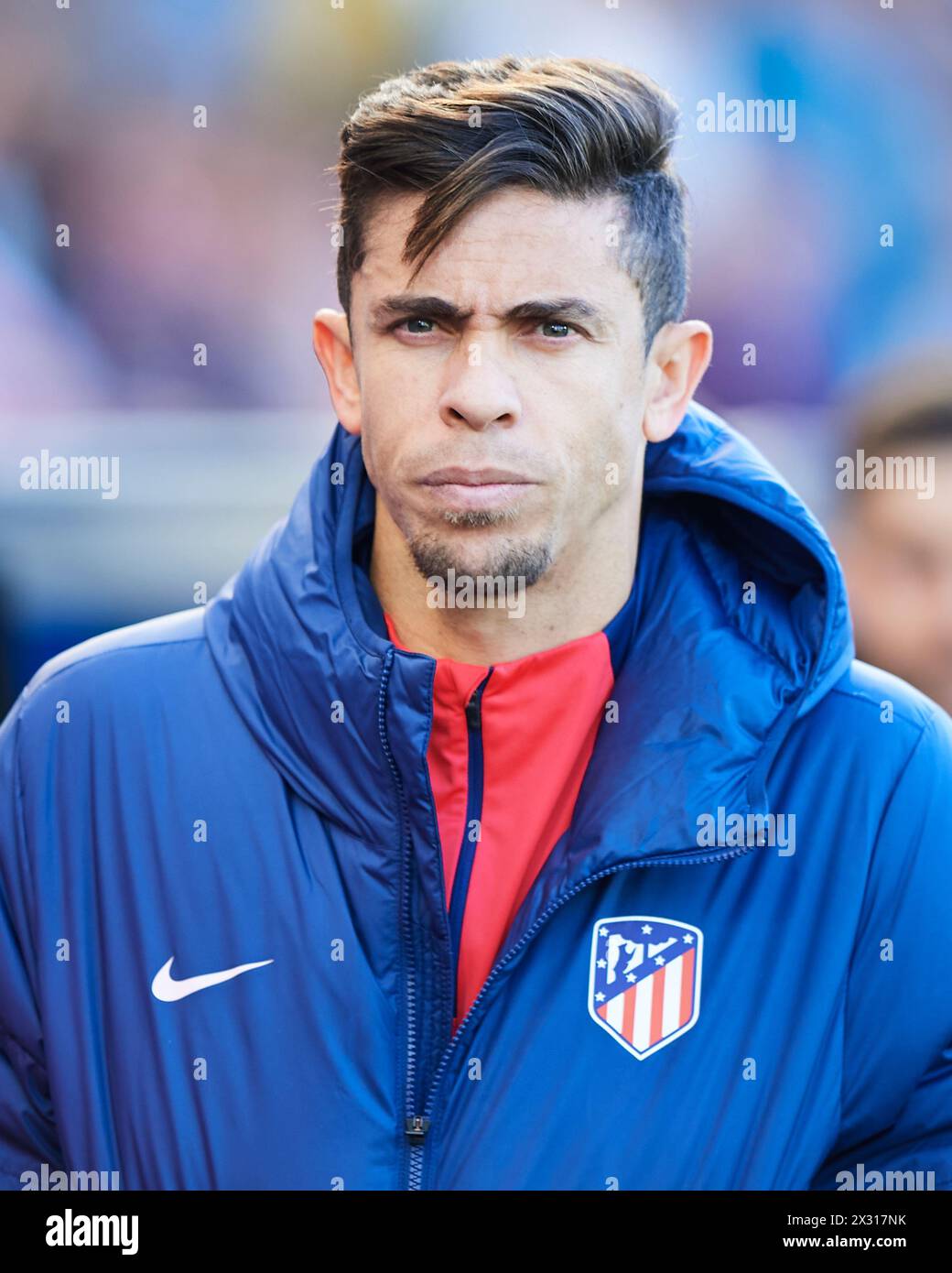 Gabriel Paulista of Atletico de Madrid looks on during the LaLiga EA Sports match between Deportivo Alaves and Atletico de Madrid at Mendizorrotza Sta Stock Photo