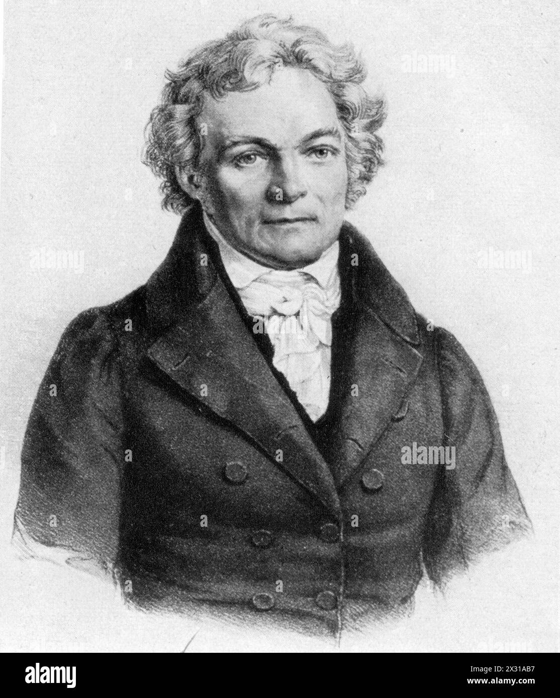 Senefelder, Alois, 6.11.1771 - 26.2.1834, Austrian printer and inventor, ADDITIONAL-RIGHTS-CLEARANCE-INFO-NOT-AVAILABLE Stock Photo