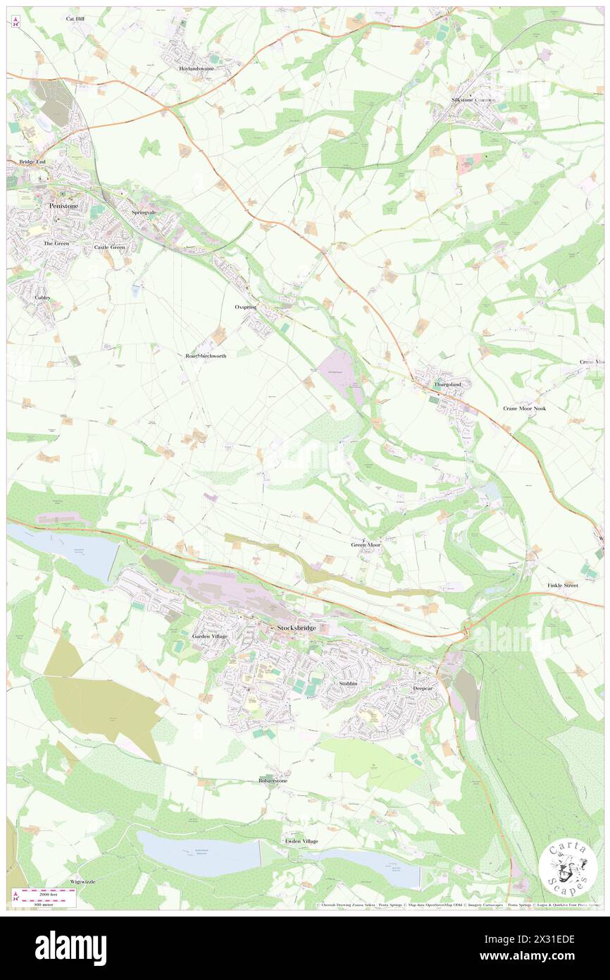 Hunshelf, Barnsley, GB, United Kingdom, England, N 53 29' 57'', S 1 35' 19'', map, Cartascapes Map published in 2024. Explore Cartascapes, a map revealing Earth's diverse landscapes, cultures, and ecosystems. Journey through time and space, discovering the interconnectedness of our planet's past, present, and future. Stock Photo