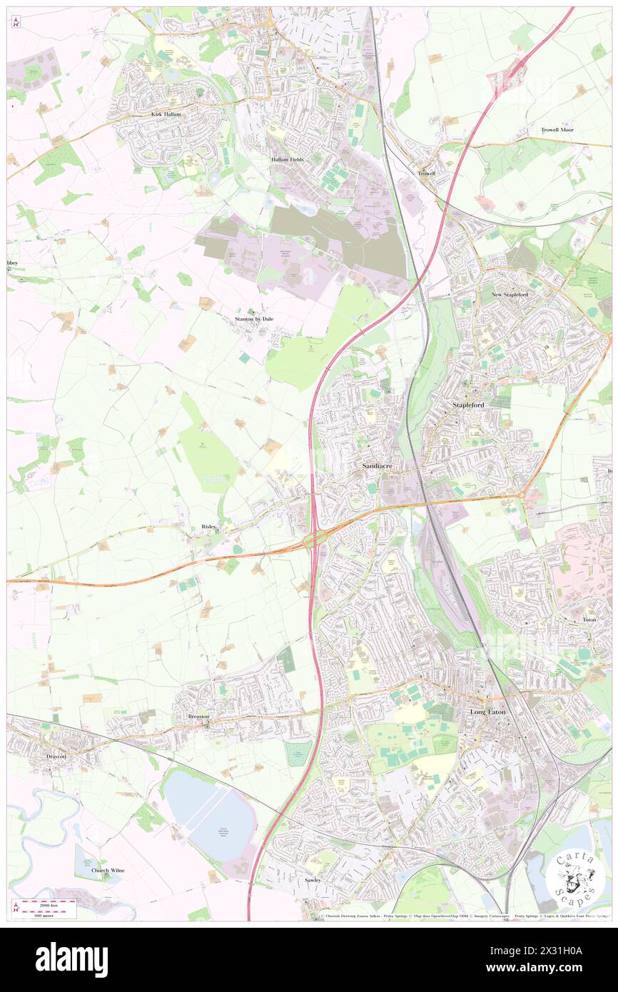 Sandiacre, Derbyshire, GB, United Kingdom, England, N 52 55' 24'', S 1 ...