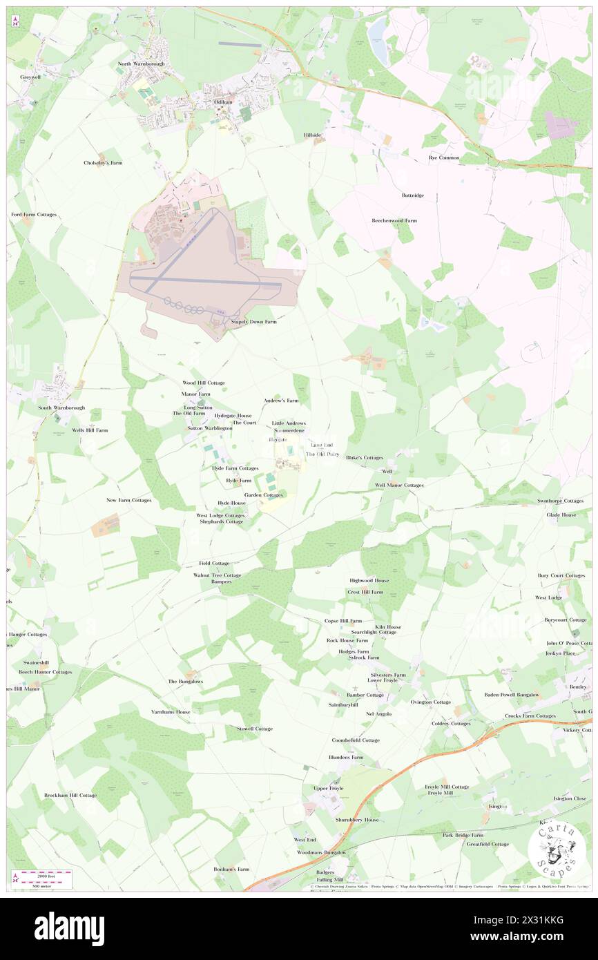 Long Sutton, Hampshire, GB, United Kingdom, England, N 51 12' 57'', S 0 55' 35'', map, Cartascapes Map published in 2024. Explore Cartascapes, a map revealing Earth's diverse landscapes, cultures, and ecosystems. Journey through time and space, discovering the interconnectedness of our planet's past, present, and future. Stock Photo