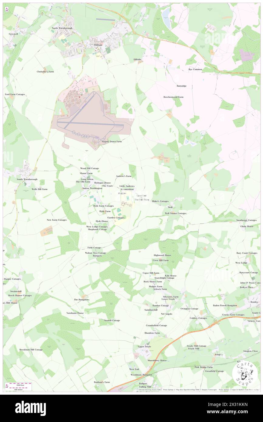 Long Sutton, Hampshire, GB, United Kingdom, England, N 51 12' 57'', S 0 55' 35'', map, Cartascapes Map published in 2024. Explore Cartascapes, a map revealing Earth's diverse landscapes, cultures, and ecosystems. Journey through time and space, discovering the interconnectedness of our planet's past, present, and future. Stock Photo