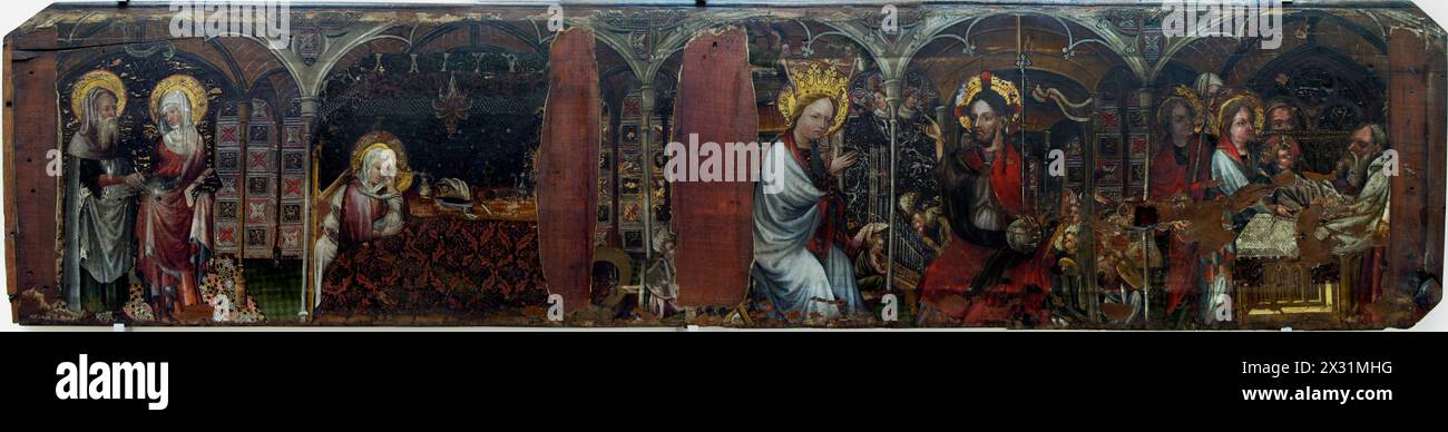 English: Scenes of the life of the Virgin Maiden Stock Photo - Alamy