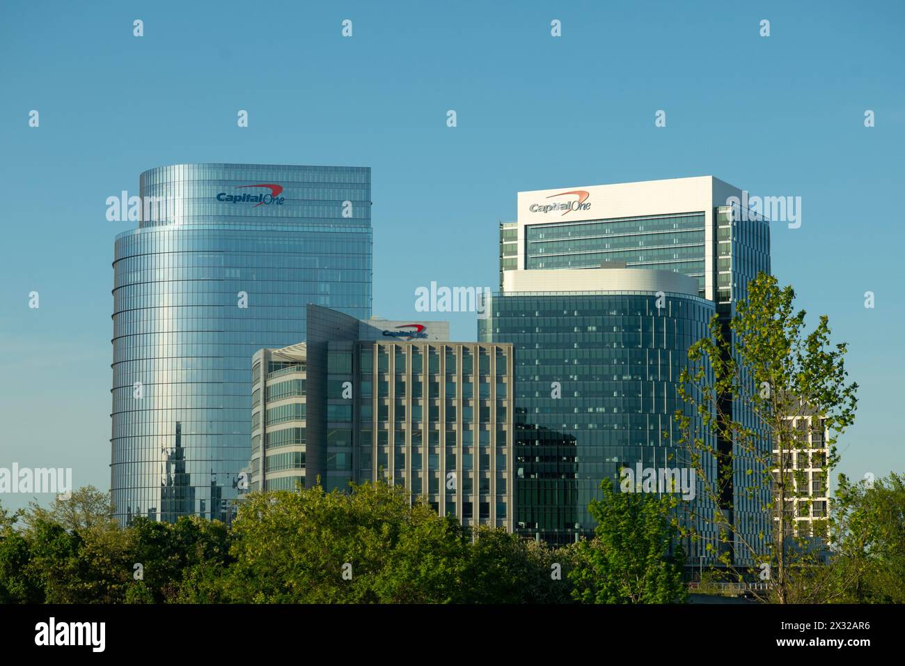 USA Business Capital One Financial Corp corporation in McLean Virginia headquarters complex Stock Photo