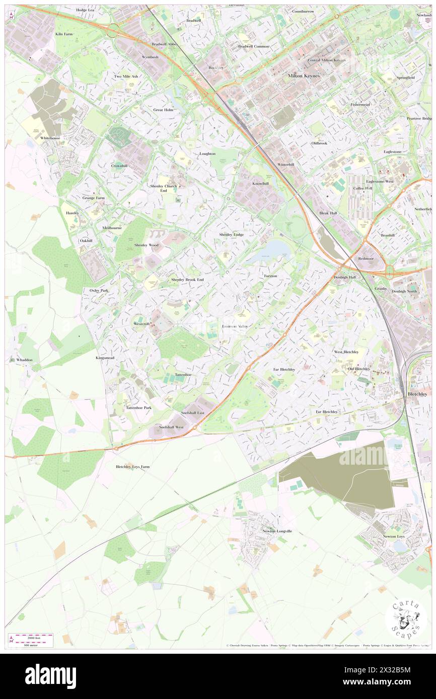 Shenley Brook End, Milton Keynes, GB, United Kingdom, England, N 52 0' 14'', S 0 46' 54'', map