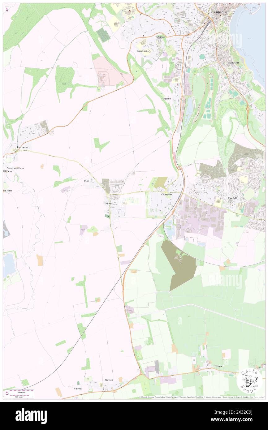 Seamer, North Yorkshire, GB, United Kingdom, England, N 54 28' 50'', S 1 13' 44'', map, Cartascapes Map published in 2024. Explore Cartascapes, a map revealing Earth's diverse landscapes, cultures, and ecosystems. Journey through time and space, discovering the interconnectedness of our planet's past, present, and future. Stock Photo