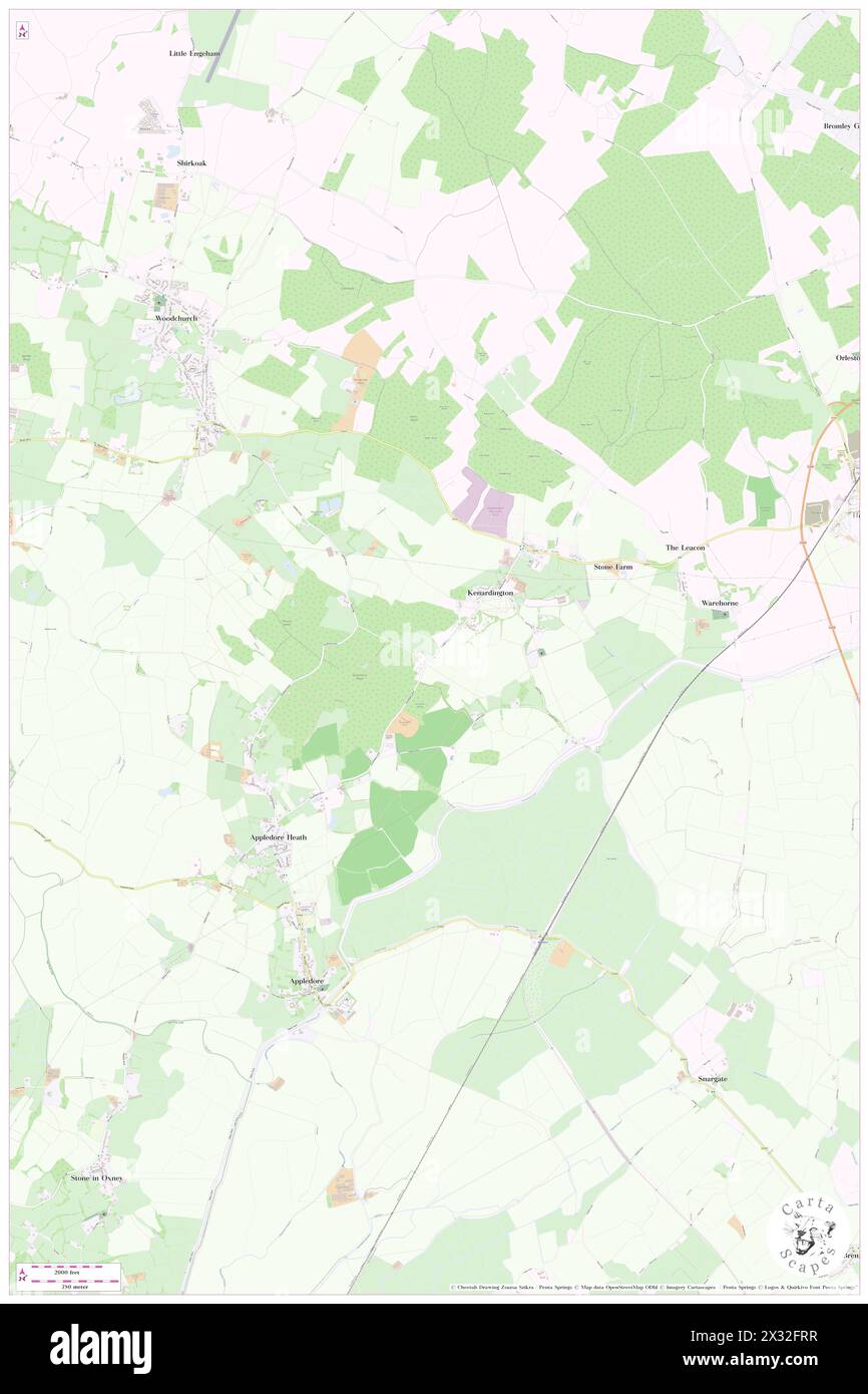 Kenardington, Kent, GB, United Kingdom, England, N 51 3' 16'', N 0 48' 13'', map, Cartascapes Map published in 2024. Explore Cartascapes, a map revealing Earth's diverse landscapes, cultures, and ecosystems. Journey through time and space, discovering the interconnectedness of our planet's past, present, and future. Stock Photo