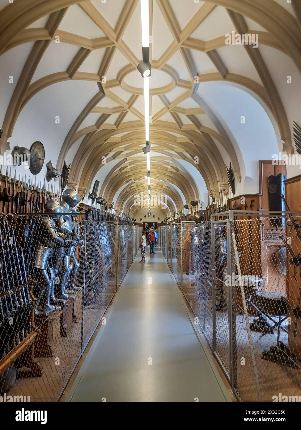 SIGMARINGE, GERMANY - MAY 28, 2022: Museum exhibits at Sigmaringen Castle (German: Schloss Sigmaringen), the seat of government of the princes of Hohe Stock Photo