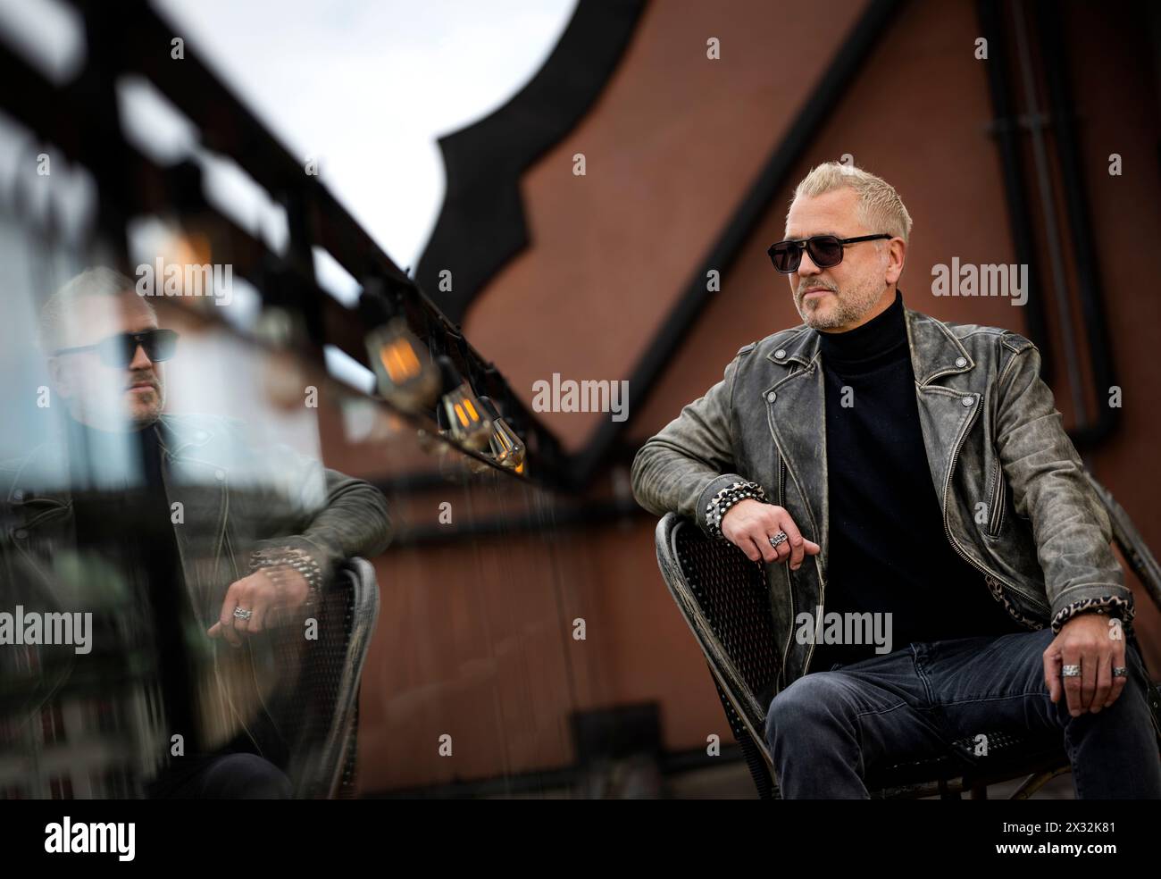 Artist Ulf Ekberg photographed in Stockholm, Sweden, on April 24, 2024 ...