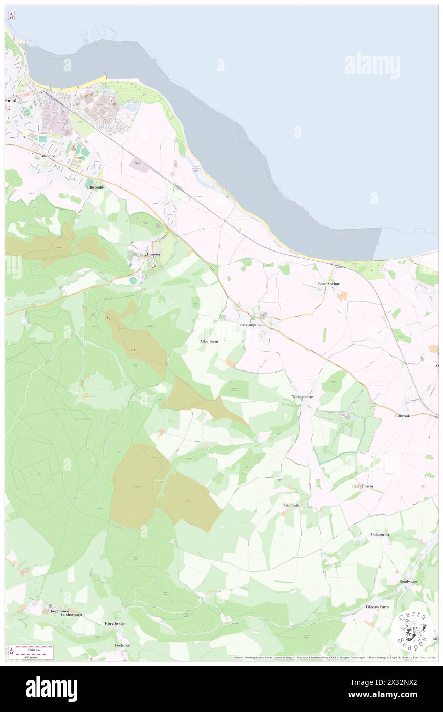 Carhampton Map Map of carhampton hi-res stock photography and images - Alamy