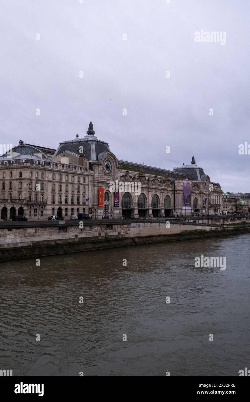 The Musee d'Orsay, a major collection of European art housed in a monumental former railway station, in Paris, the capital of France on 5 January 2023 Stock Photo