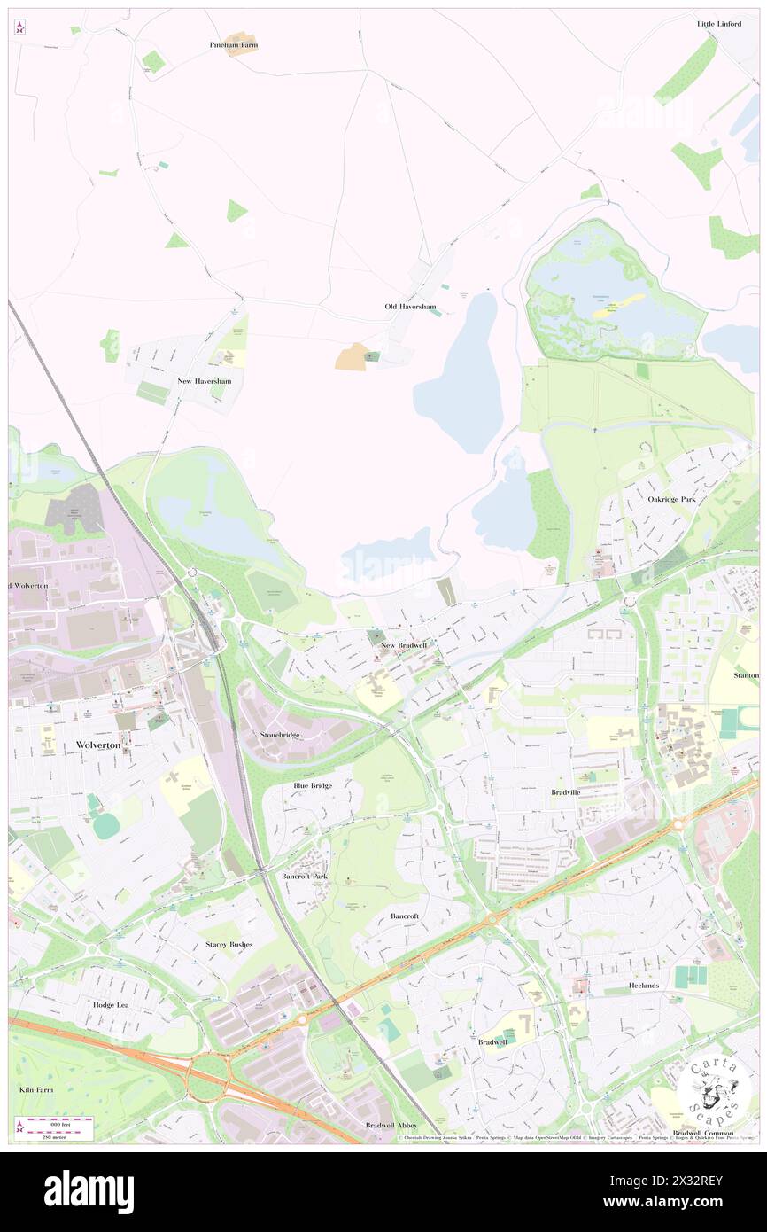 New Bradwell, Milton Keynes, GB, United Kingdom, England, N 52 4' 4