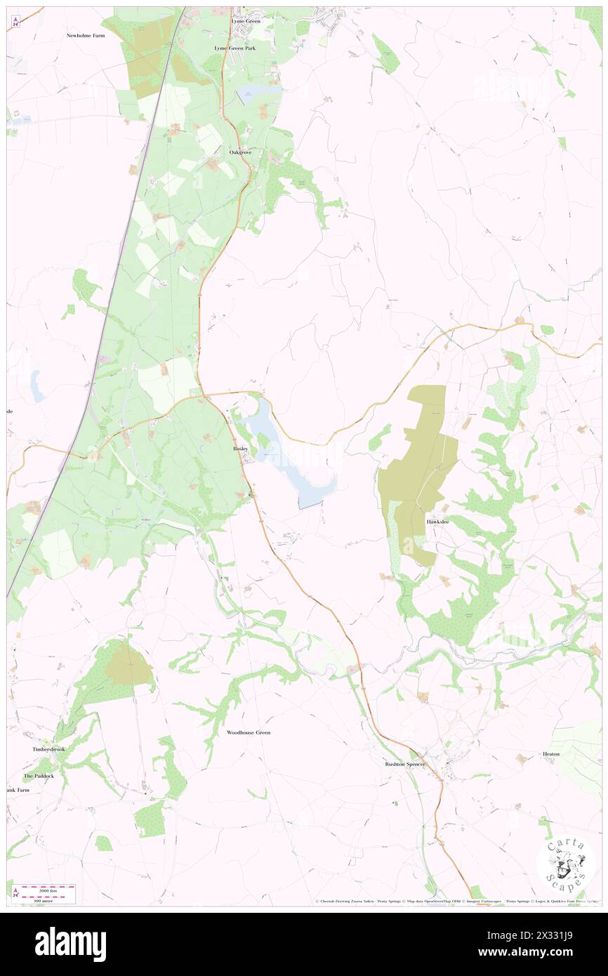 Bosley, Cheshire East, GB, United Kingdom, England, N 53 11' 27'', S 2 6' 52'', map, Cartascapes Map published in 2024. Explore Cartascapes, a map revealing Earth's diverse landscapes, cultures, and ecosystems. Journey through time and space, discovering the interconnectedness of our planet's past, present, and future. Stock Photo