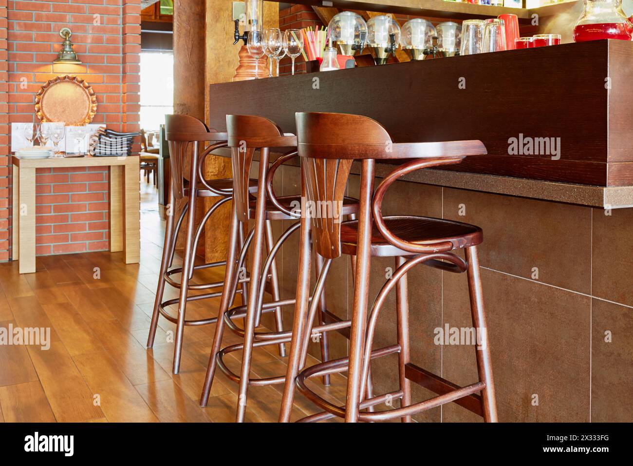 House interior bar counter stools hi-res stock photography and images ...