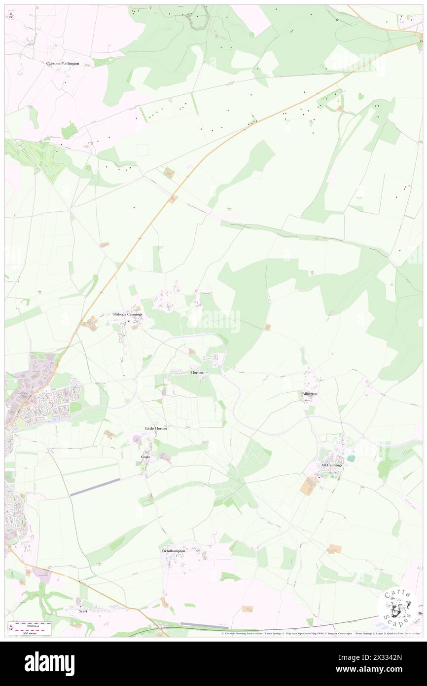 Bishops Cannings, Wiltshire, GB, United Kingdom, England, N 51 22' 35'', S 1 55' 36'', map, Cartascapes Map published in 2024. Explore Cartascapes, a map revealing Earth's diverse landscapes, cultures, and ecosystems. Journey through time and space, discovering the interconnectedness of our planet's past, present, and future. Stock Photo