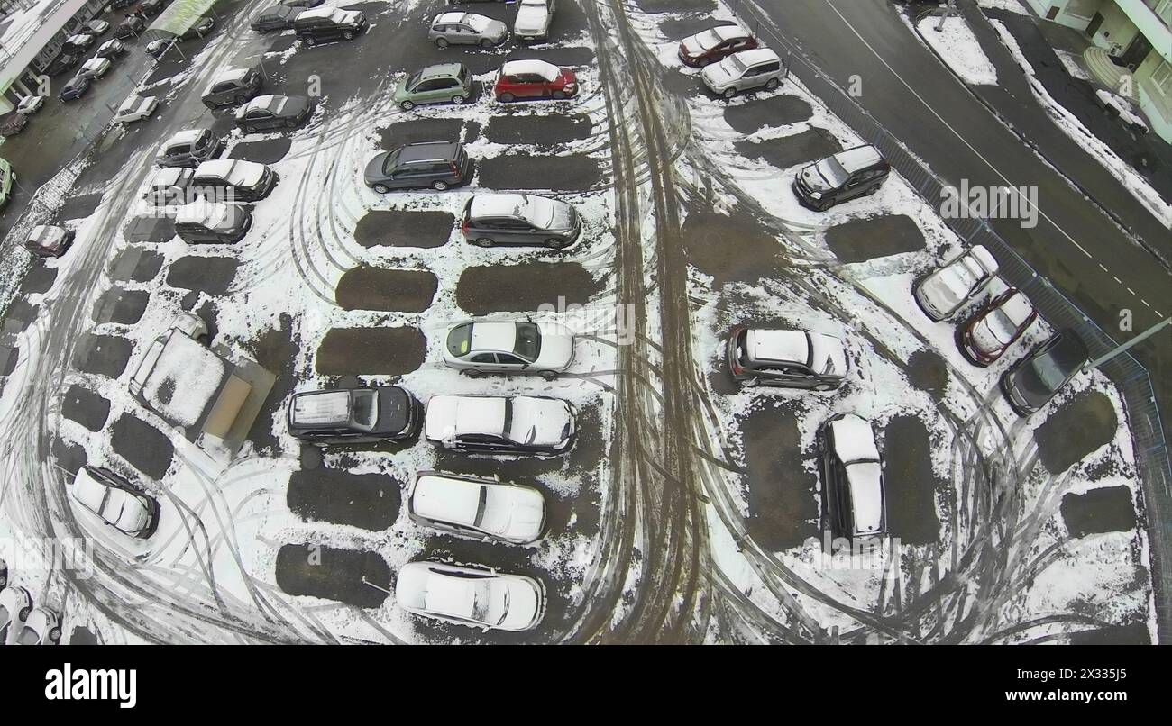 Aerial view big parking lot hi-res stock photography and images - Alamy