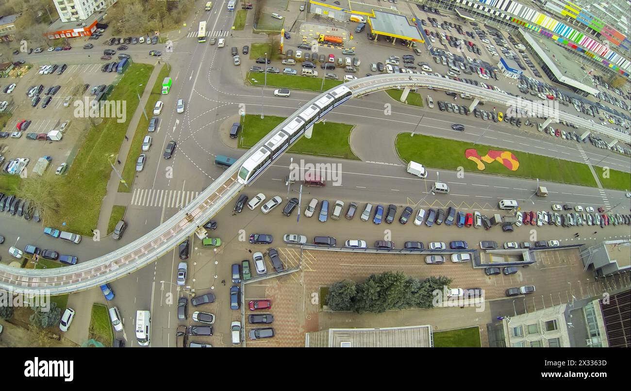 Aerial view bustling railway hi-res stock photography and images - Alamy