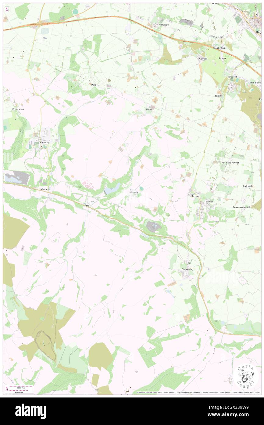 Ysceifiog, County of Flintshire, GB, United Kingdom, Wales, N 53 13' 57'', S 3 16' 17'', map, Cartascapes Map published in 2024. Explore Cartascapes, a map revealing Earth's diverse landscapes, cultures, and ecosystems. Journey through time and space, discovering the interconnectedness of our planet's past, present, and future. Stock Photo