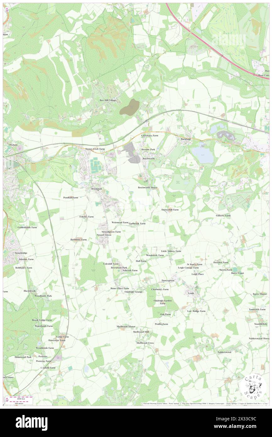 Betchworth, Surrey, GB, United Kingdom, England, N 51 13' 41'', S 0 16' 16'', map, Cartascapes Map published in 2024. Explore Cartascapes, a map revealing Earth's diverse landscapes, cultures, and ecosystems. Journey through time and space, discovering the interconnectedness of our planet's past, present, and future. Stock Photo