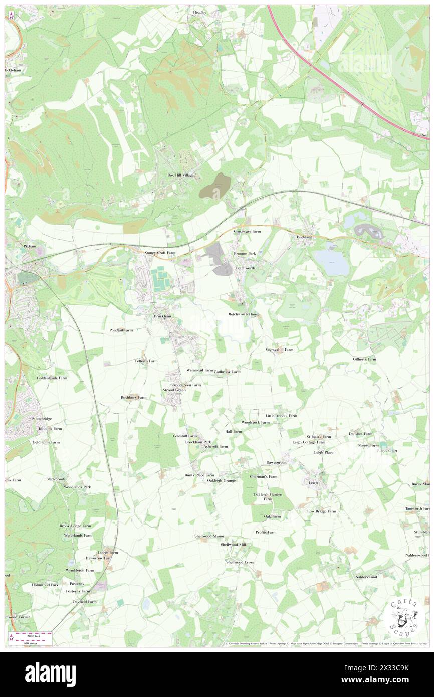 Betchworth, Surrey, GB, United Kingdom, England, N 51 13' 41'', S 0 16' 16'', map, Cartascapes Map published in 2024. Explore Cartascapes, a map revealing Earth's diverse landscapes, cultures, and ecosystems. Journey through time and space, discovering the interconnectedness of our planet's past, present, and future. Stock Photo