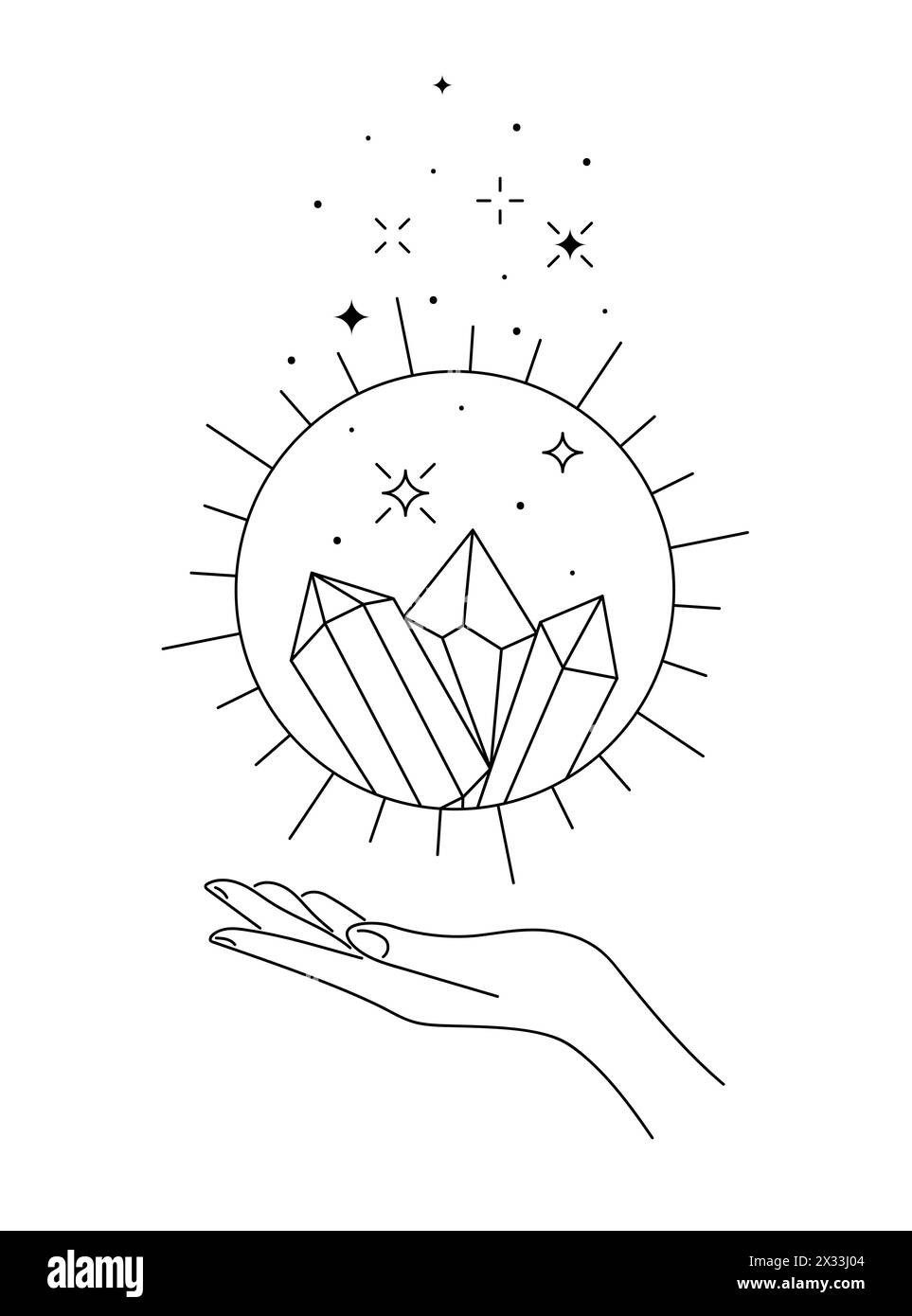 Spirituality Celestial Crystal In Summer Solstice Sun Sign Levitate