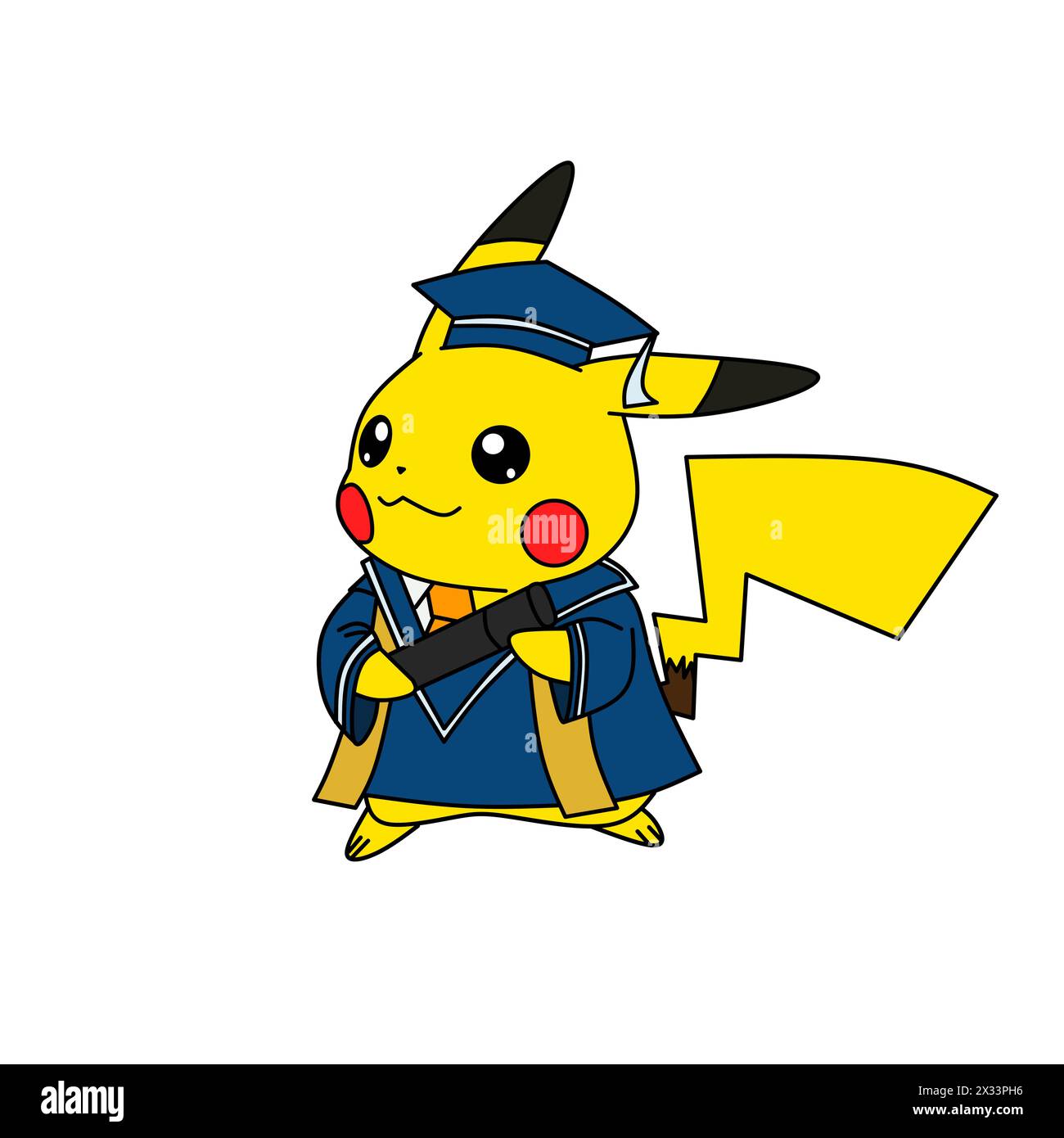 Pokemon Characters pikachu graduation school cartoon animation vector ...