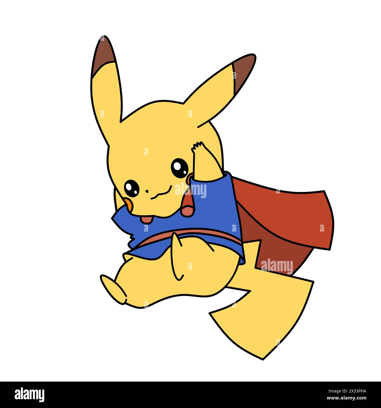 Pokemon Character pikachu cartoon animation vector illustration Stock Vector