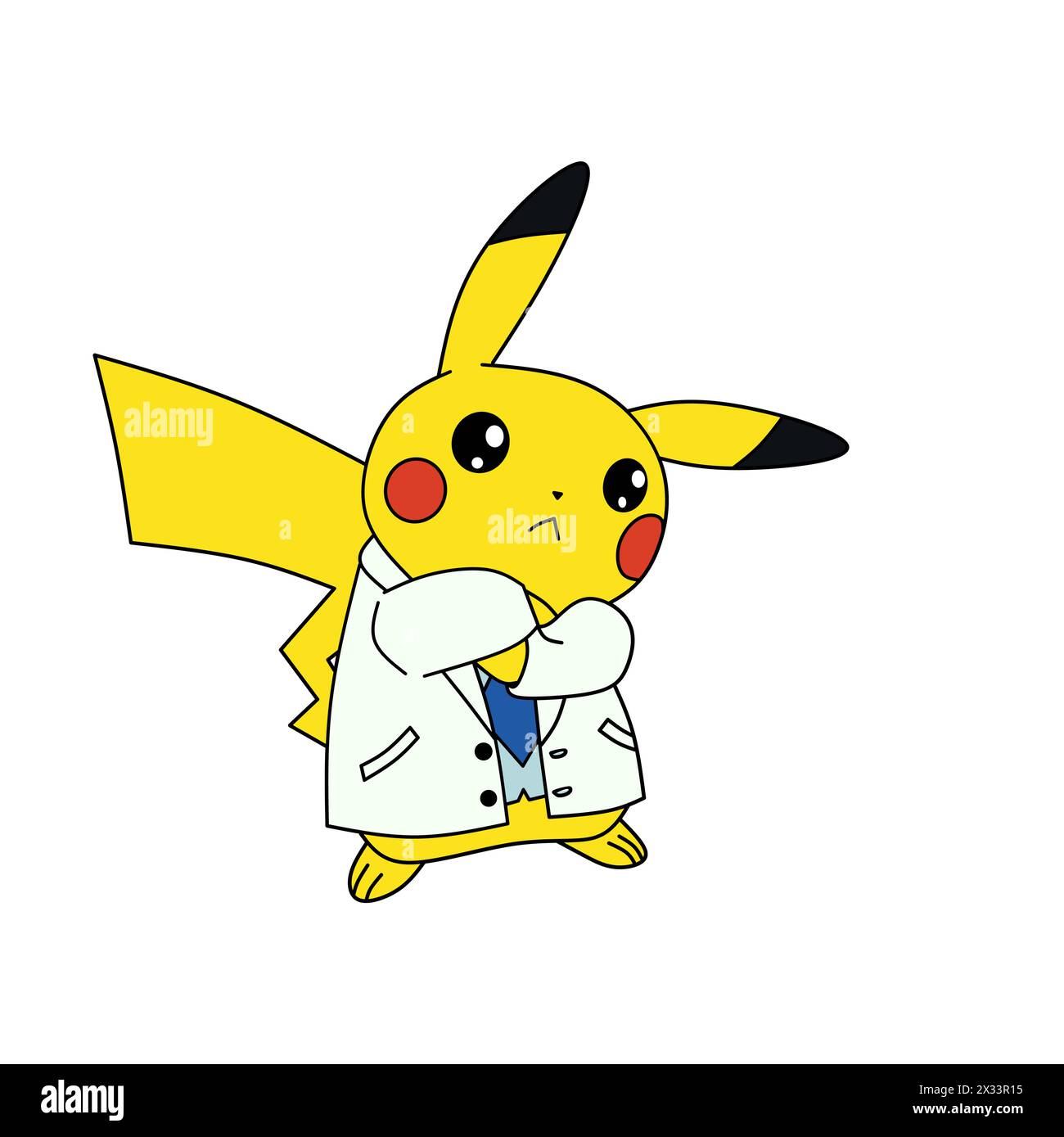 Pokemon Character pikachu cartoon animation vector illustration Stock Vector