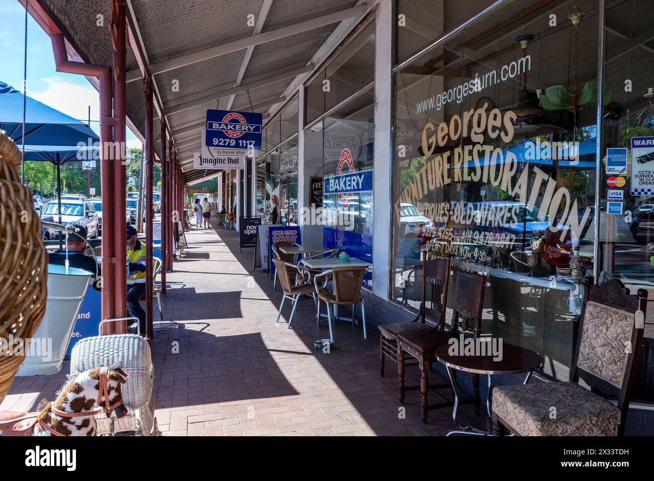 Georges Restoration store on James Street, Guildford, Western Australia. Stock Photo