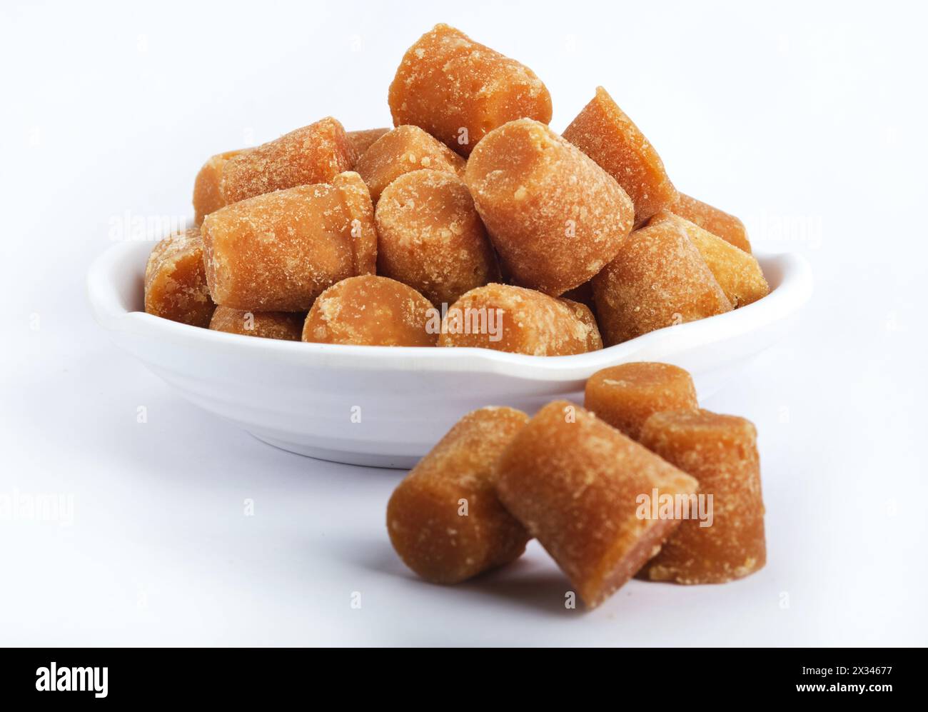 Organic Gur or Jaggery Powder and cubes, Jaggery is used as an ...