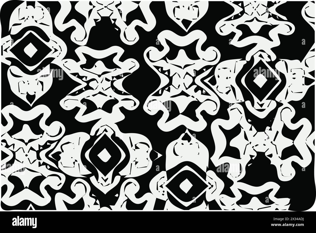 Ethnic abstract ikat art. Seamless pattern.Abstract ethnic ikat chevron pattern background.Vector illustration. Stock Vector