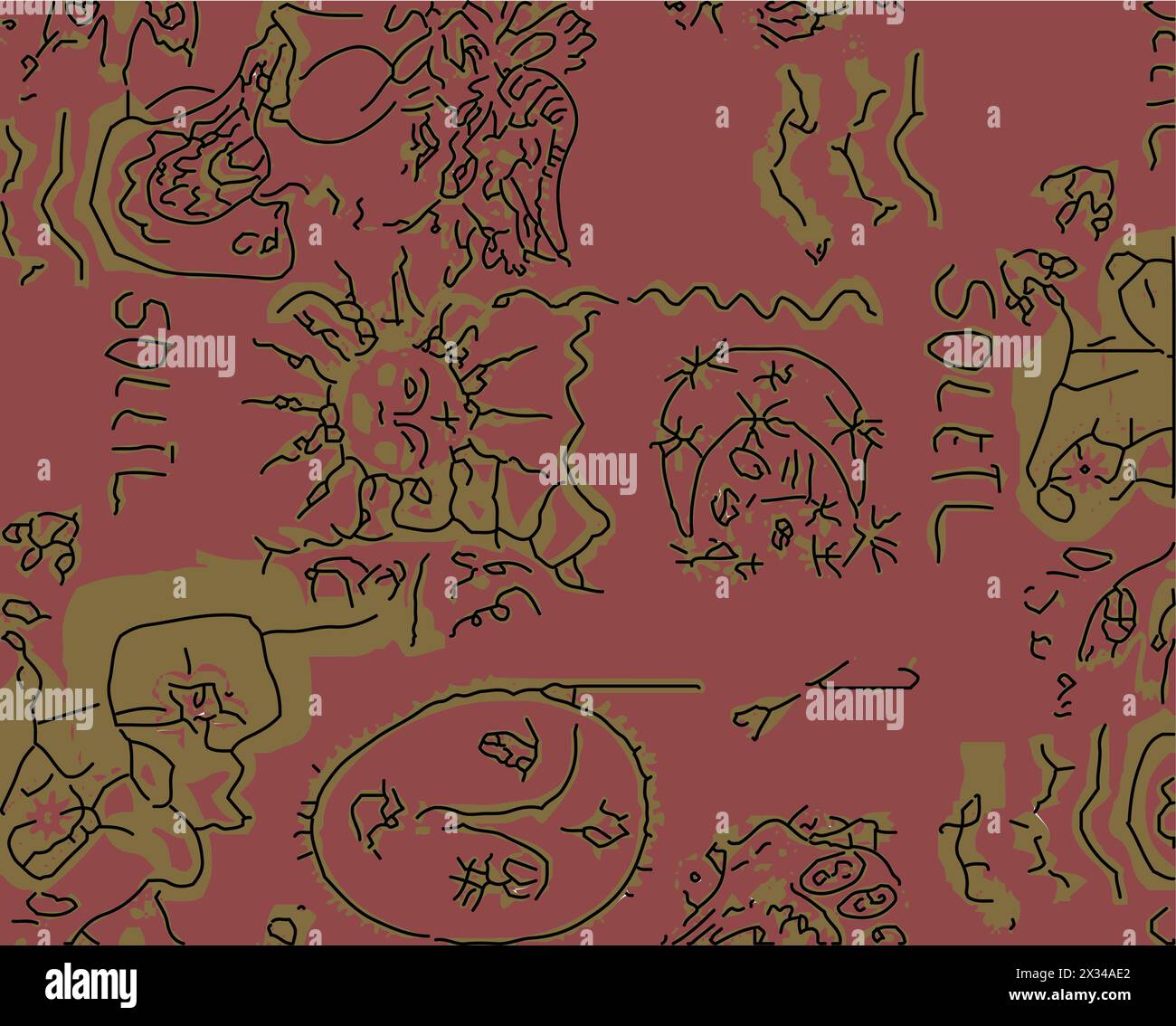 Modern vector pattern with multicolor abstract shapes. Colorful abstract background. Stock Vector