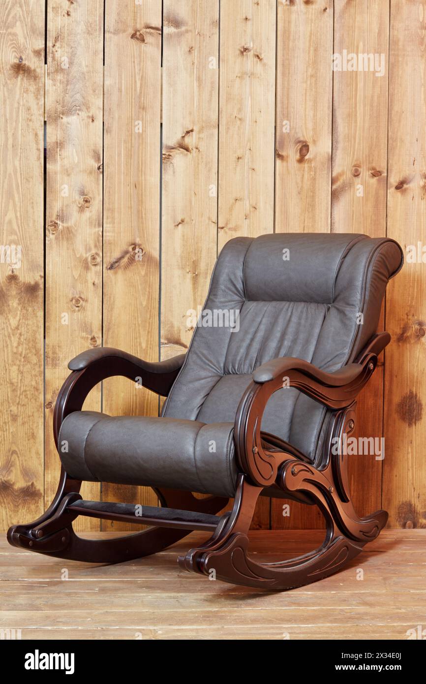 Empty Room Rocking Chair Old rocking chair leather hi-res stock photography and images - Alamy