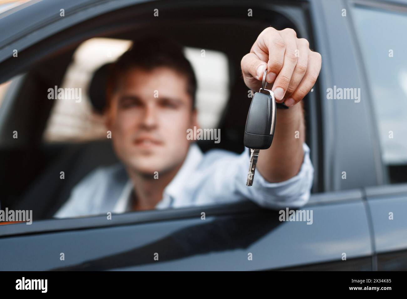 Procheese Car Person sitting in car showing hi-res stock photography and images - Alamy