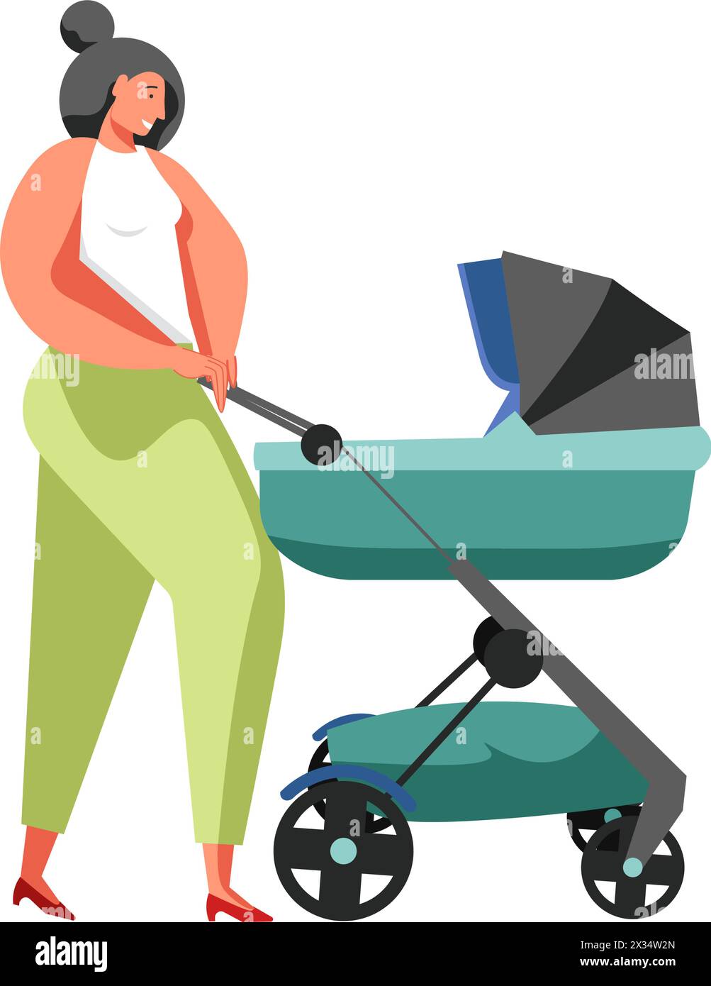 Happy family concept vector flat isolated illustration Stock Vector ...
