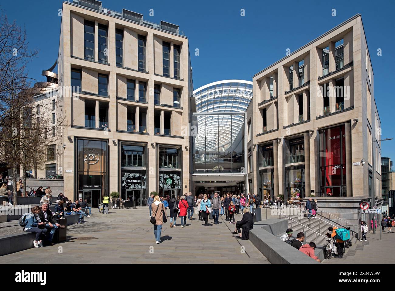 St James Quarter, a commercial and residential centre opened in 2021, replacing the old St James Centre. Edinburgh, Scotland. Stock Photo