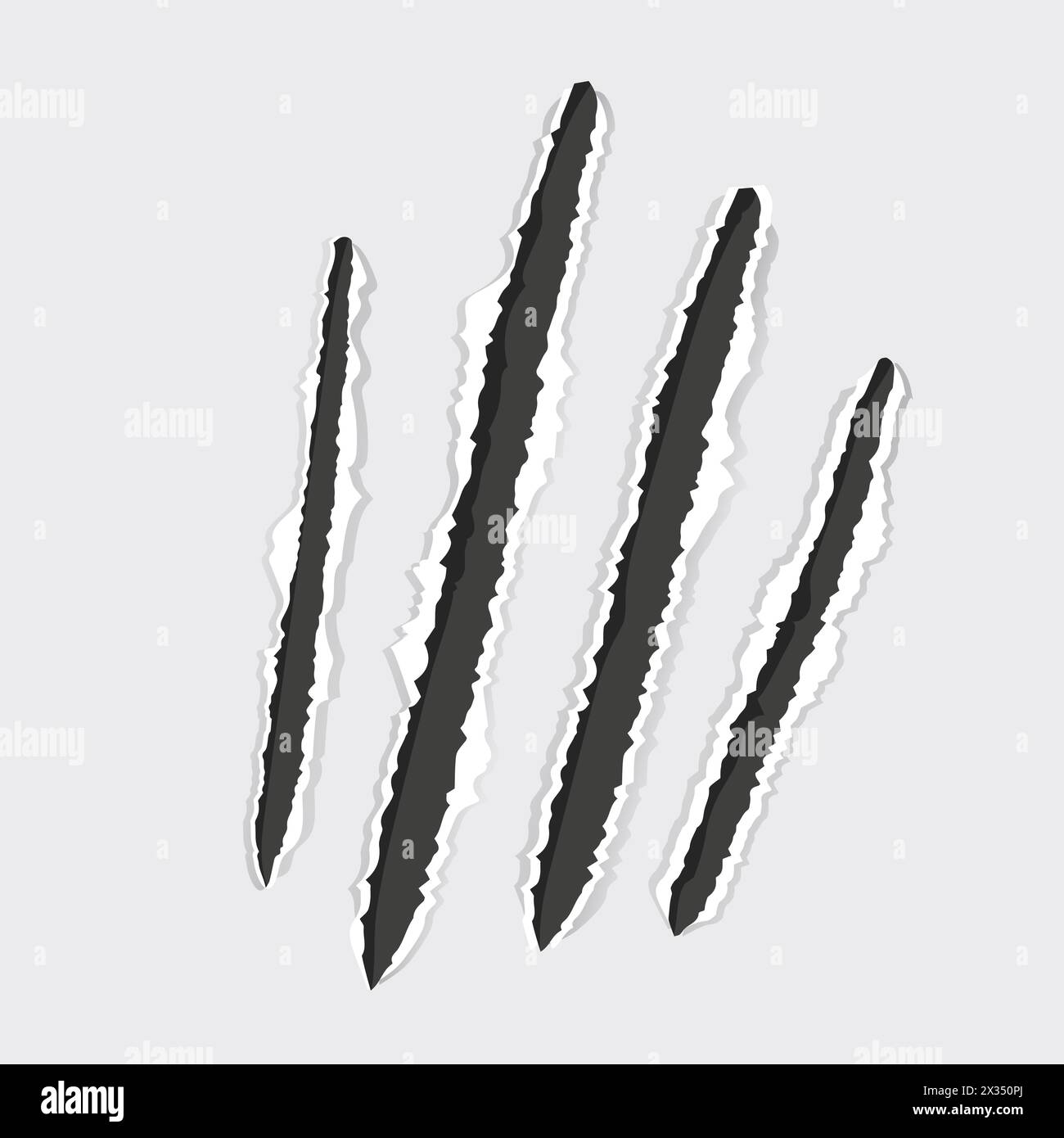 Scratch mark claw trace wild animal nails scratches textured torn paper