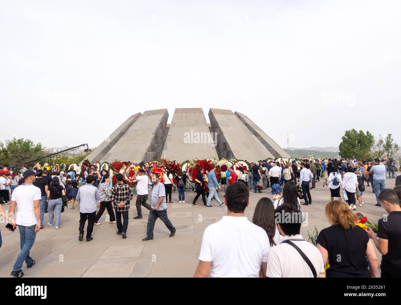 April 24, 2024 Armenians during Memorial on Genocide Remembrance Day