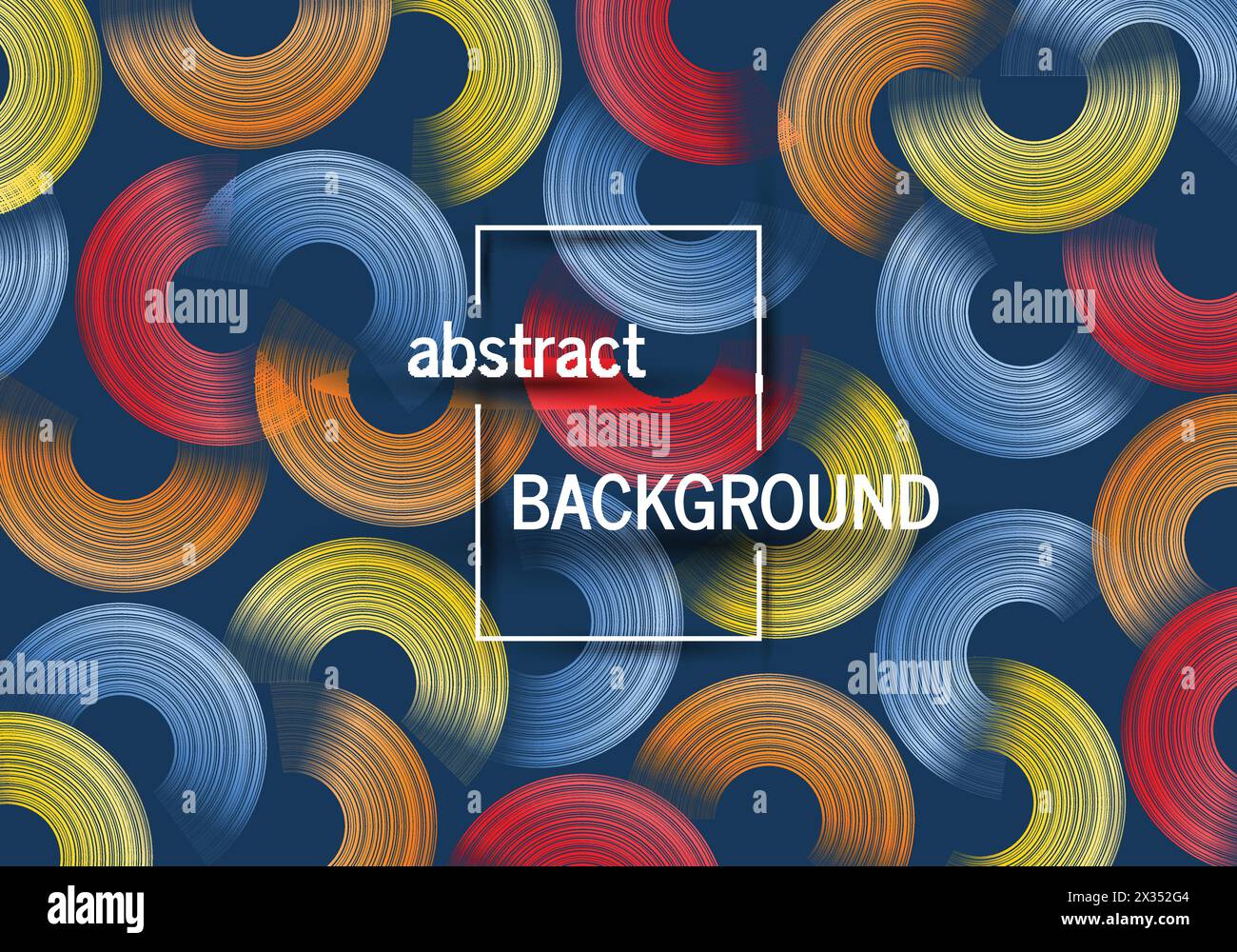 Trendy geometric background with abstract circles shapes. Futuristic ...