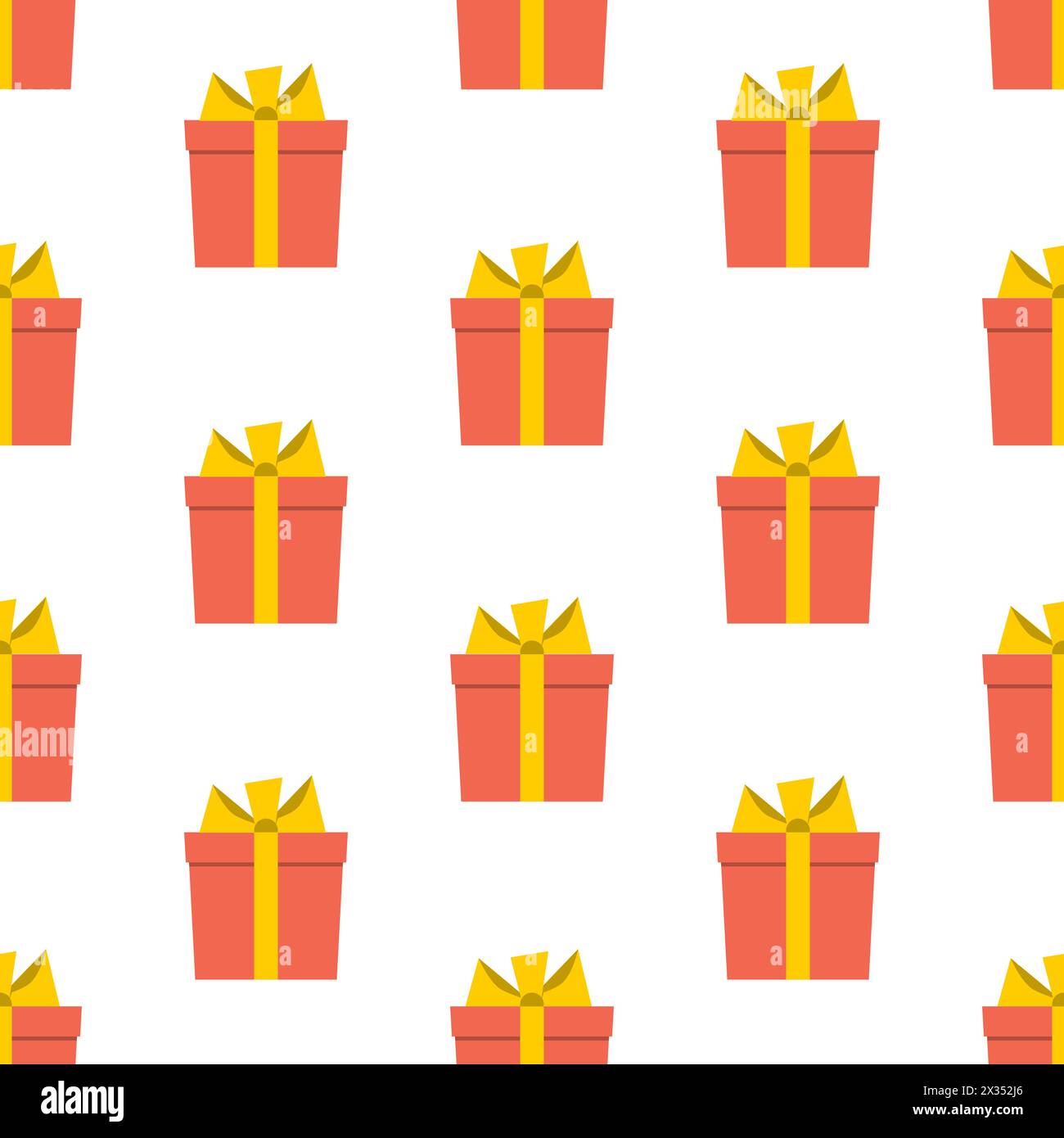 Seamless pattern with gift boxes on white background. Vector ...