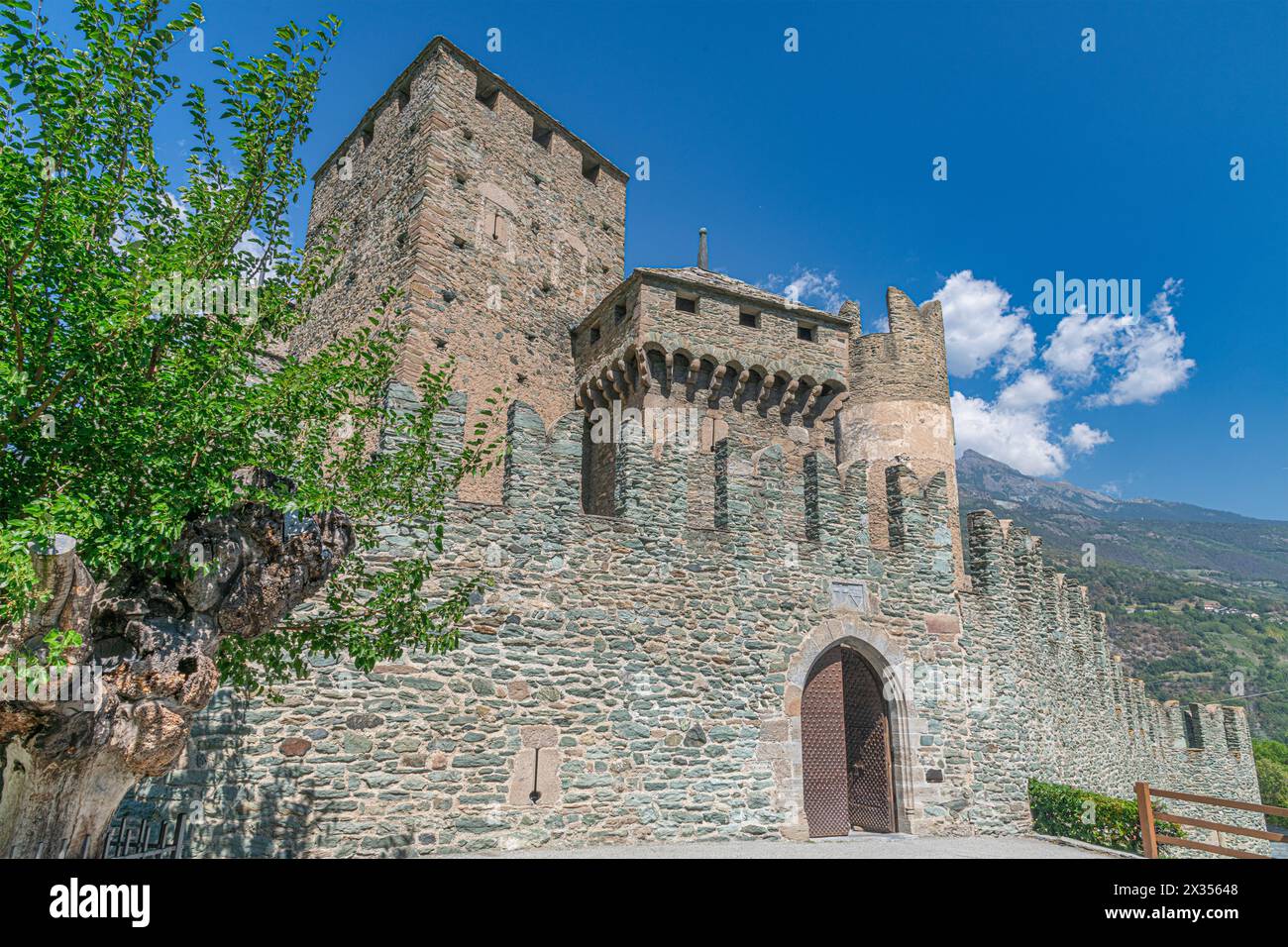 Castello di Fénis - The Fenis Castle in Aosta Valley, Italy Stock Photo ...