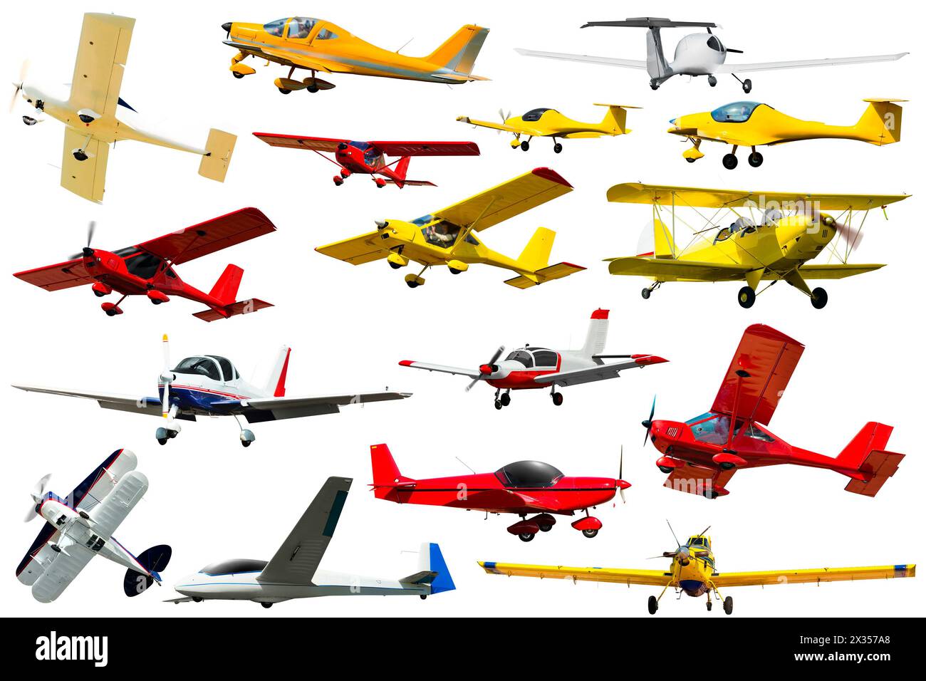 Collage of different modern airplanes Stock Photo - Alamy